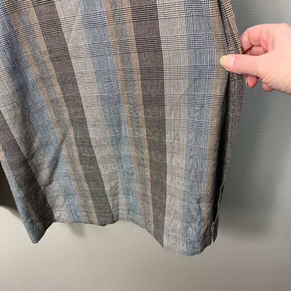 Adolfo Dominguez Brown Wool Blend Split Leg Wide Leg Trousers Offic Siren Size 1 - Picture 2 of 10